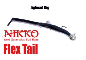 nikko flex tail jighead rig